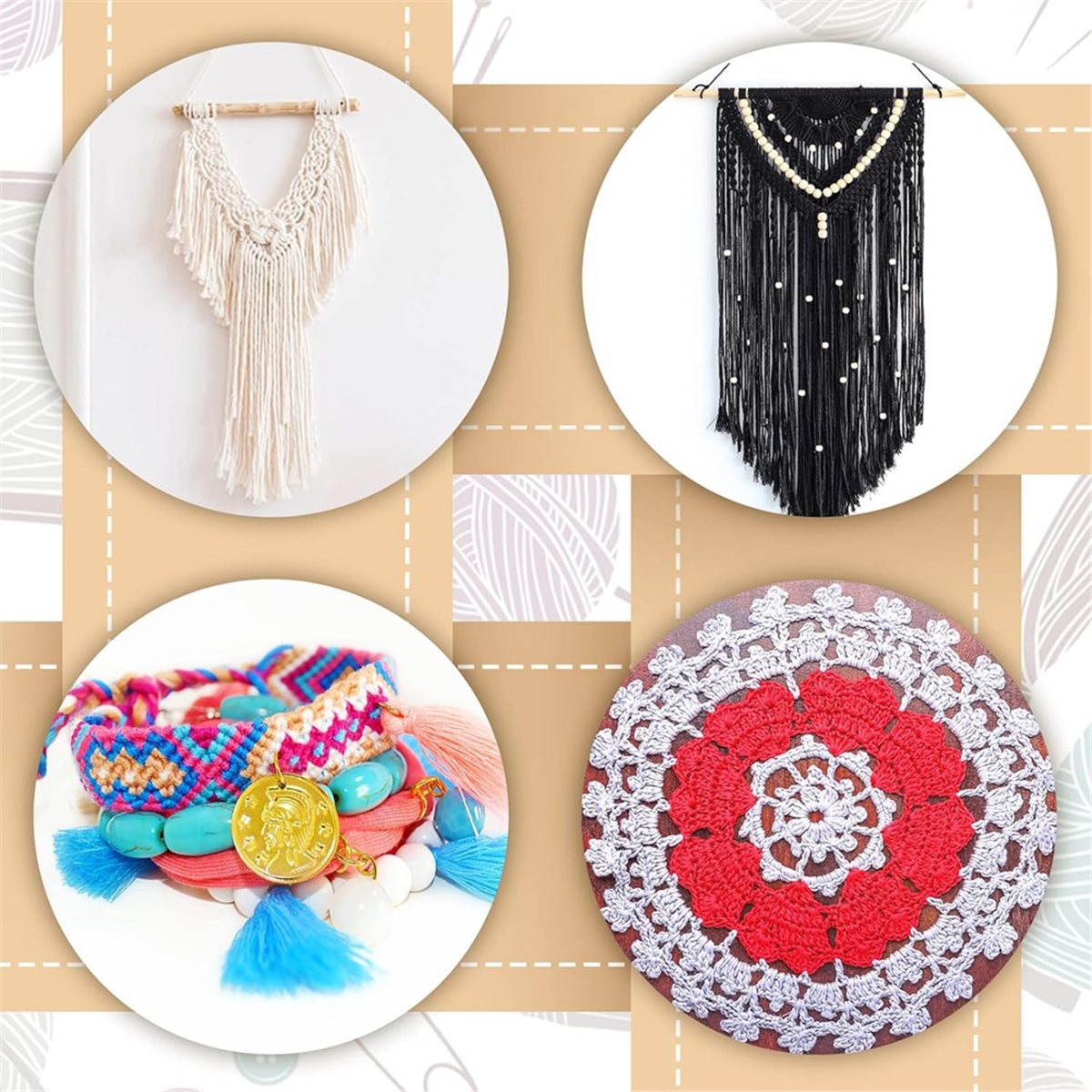 The Art And Craft Of Jewelry - Cesta de tejido con muescas de
