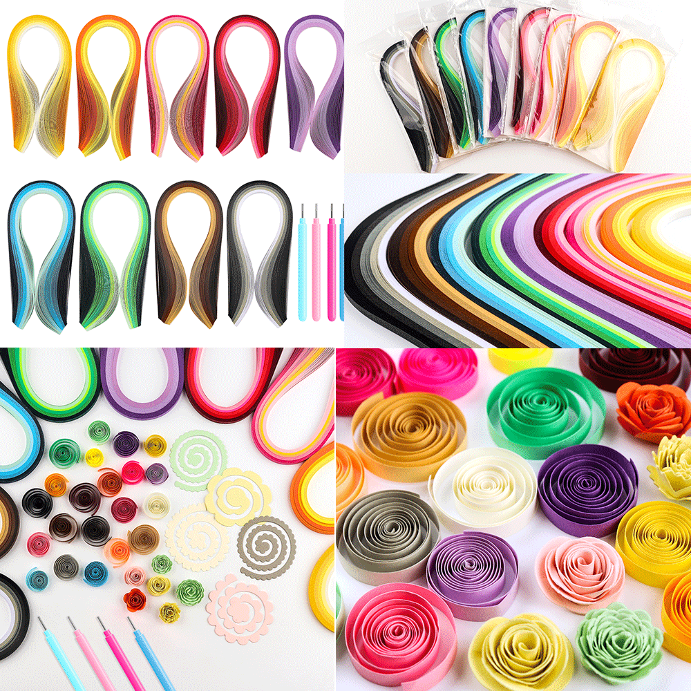 Art Quilling Craft - Juego de tiras de papel para
