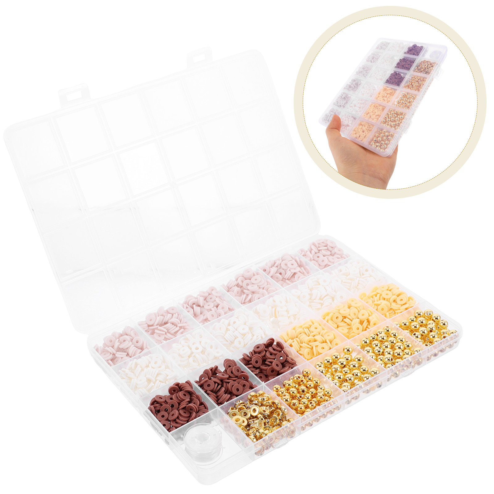 Polymer Clay Set - Kit para hacer pulseras con cuentas