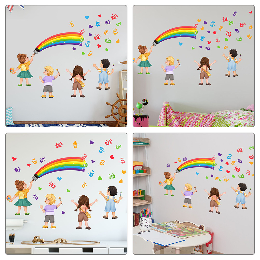 Art And Craft For Nursery - Decoración de Pared Arcoíris DIY, Adhesivo