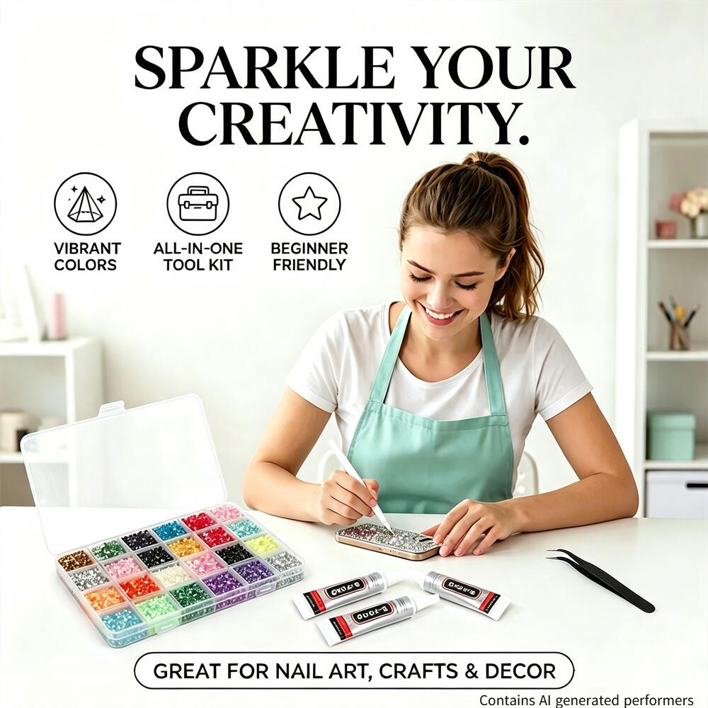 The Art And Craft Of Jewelry - Kit de Diamantes de Resina de