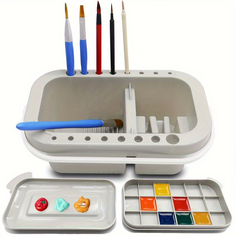 Lavador de Pinceles 3 en 1 con - Gouache Paint Set reseña y precio
