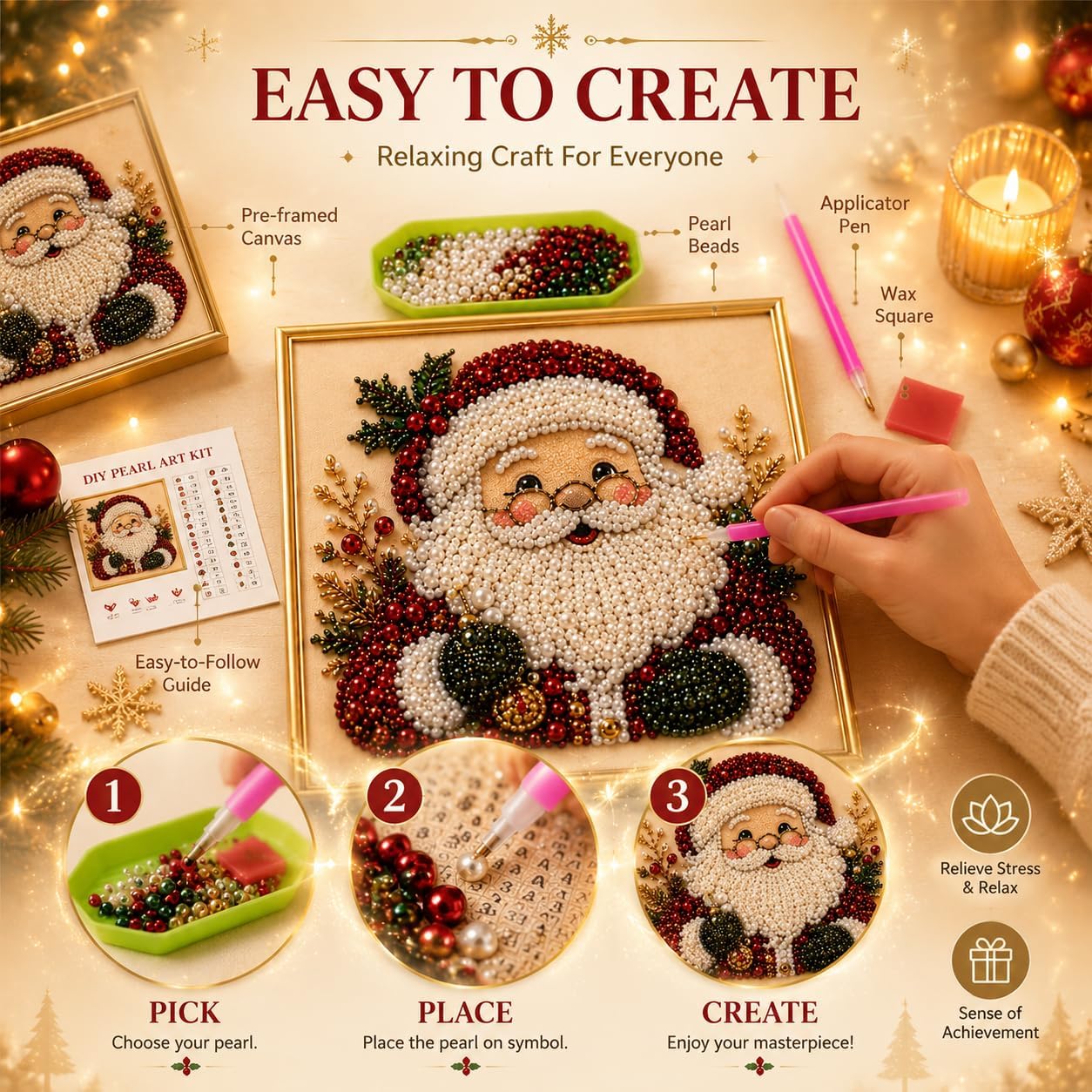 Kit de Pintura de Diamantes co - Art Craft Christmas Tree reseña y precio