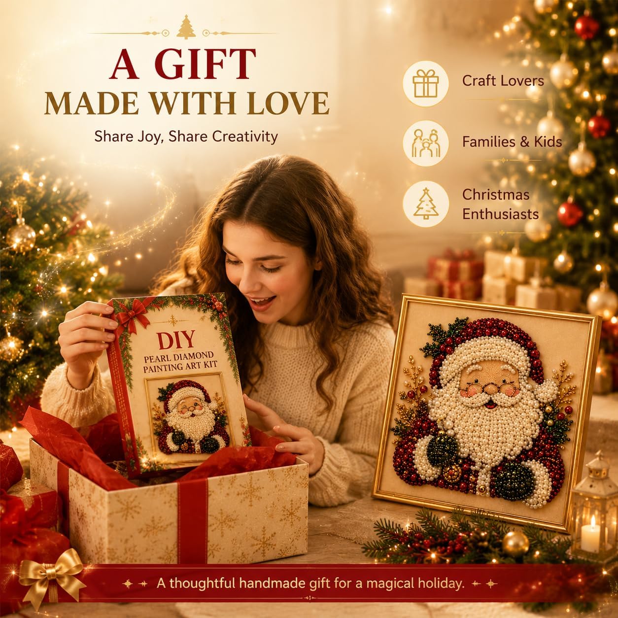 Kit de Pintura de Diamantes co - Art Craft Christmas Tree reseña y precio