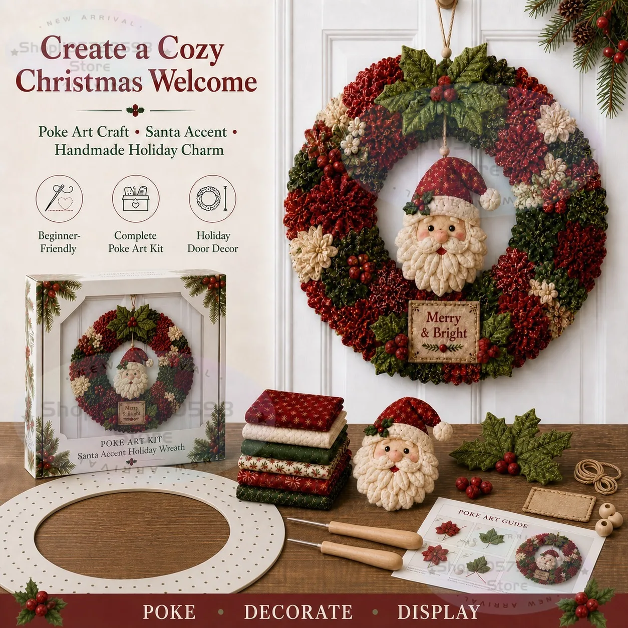 Kit DIY de Corona Navideña 3D  - Art Crafting reseña y precio