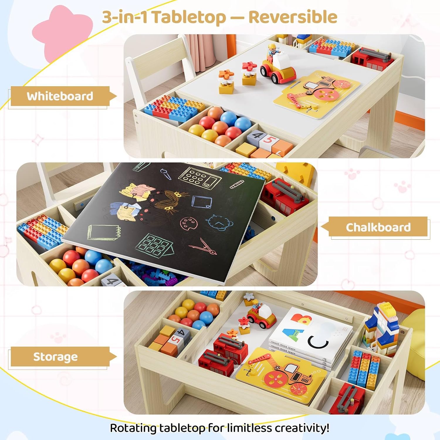 Juego de Mesa y Silla de Arte  - Art And Craft For Nursery reseña y precio