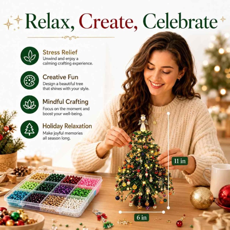 Kit de Manualidades para Árbol - Art Craft Christmas Tree reseña y precio