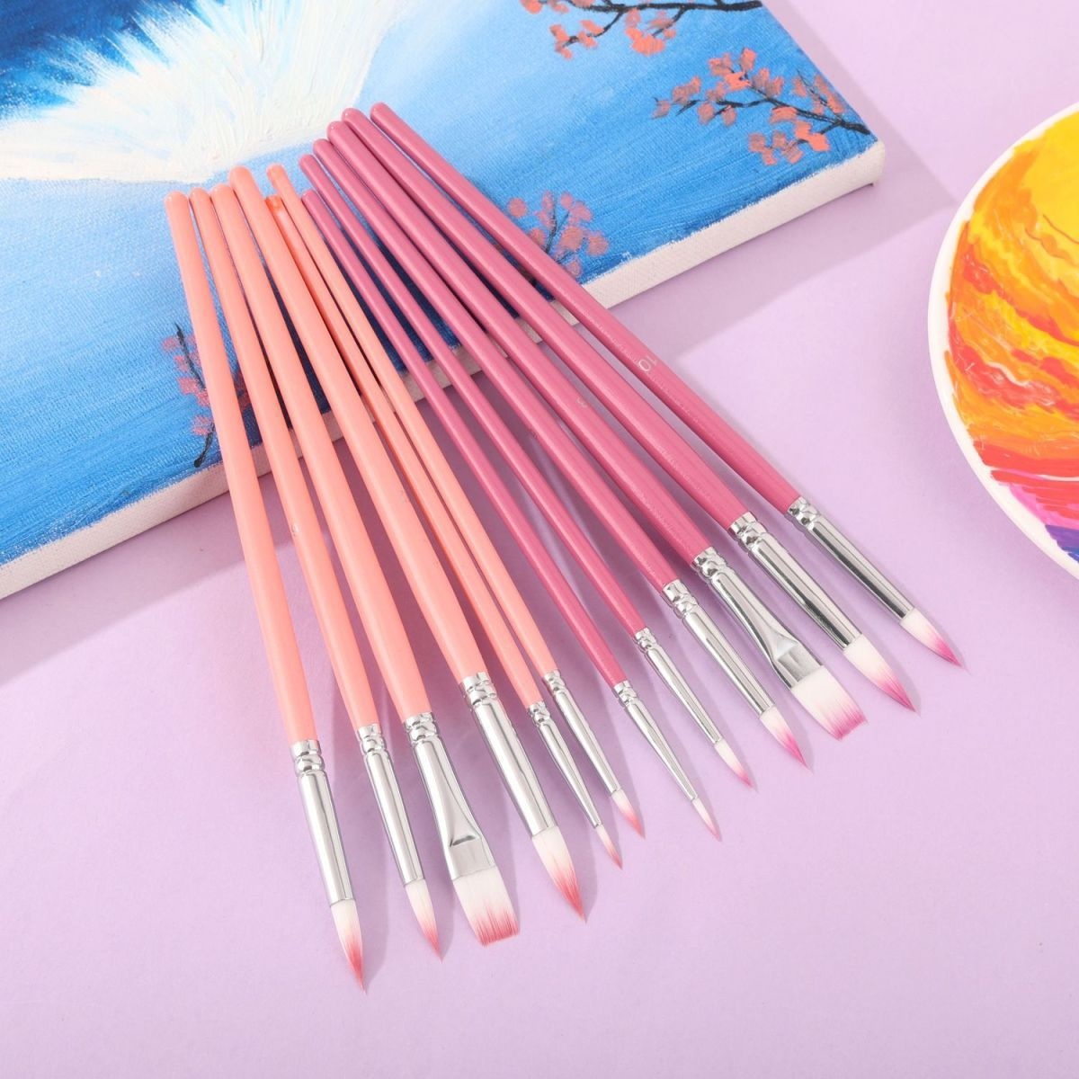Juego de 6 pinceles de nailon  - Gouache Paint Set reseña y precio
