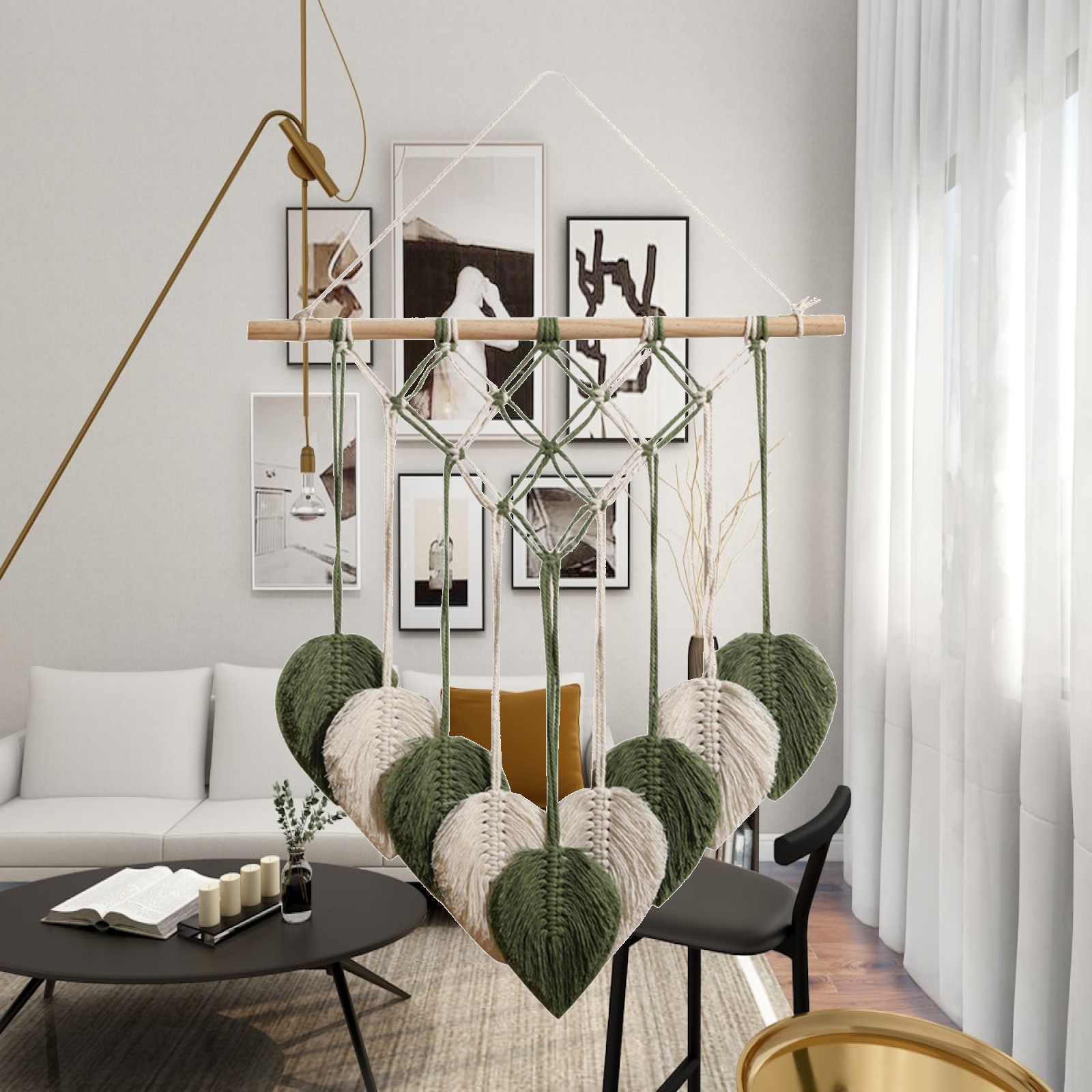 Tapiz Tejido de Macramé, Decor - Art And Craft For Nursery reseña y precio