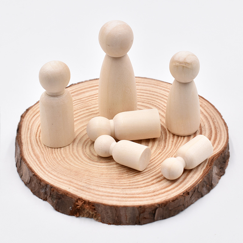 5 Muñecos de Madera sin Acabad - Art And Craft For Nursery reseña y precio