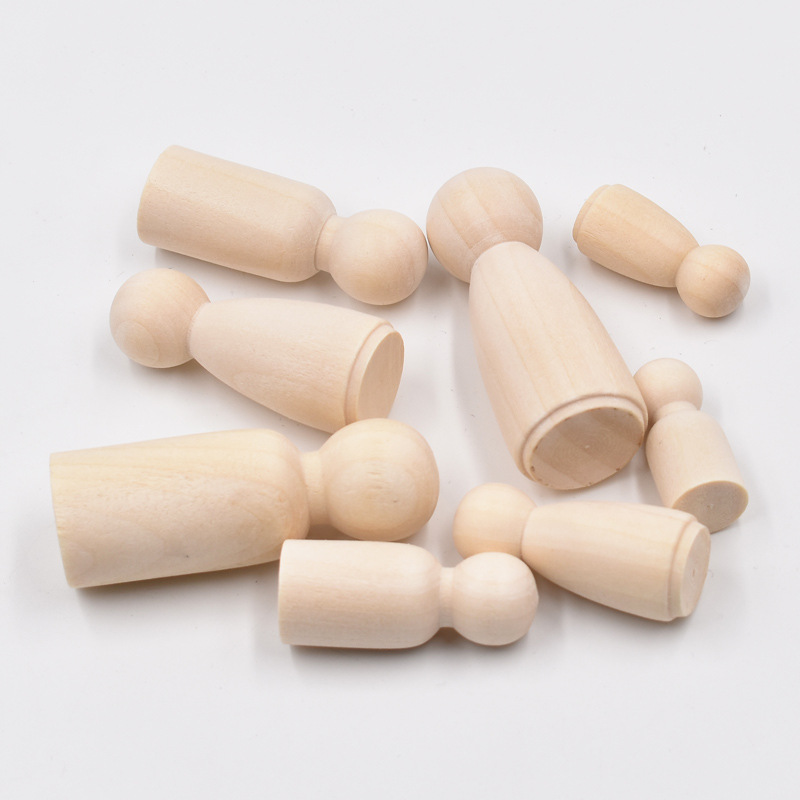 5 Muñecos de Madera sin Acabad - Art And Craft For Nursery reseña y precio