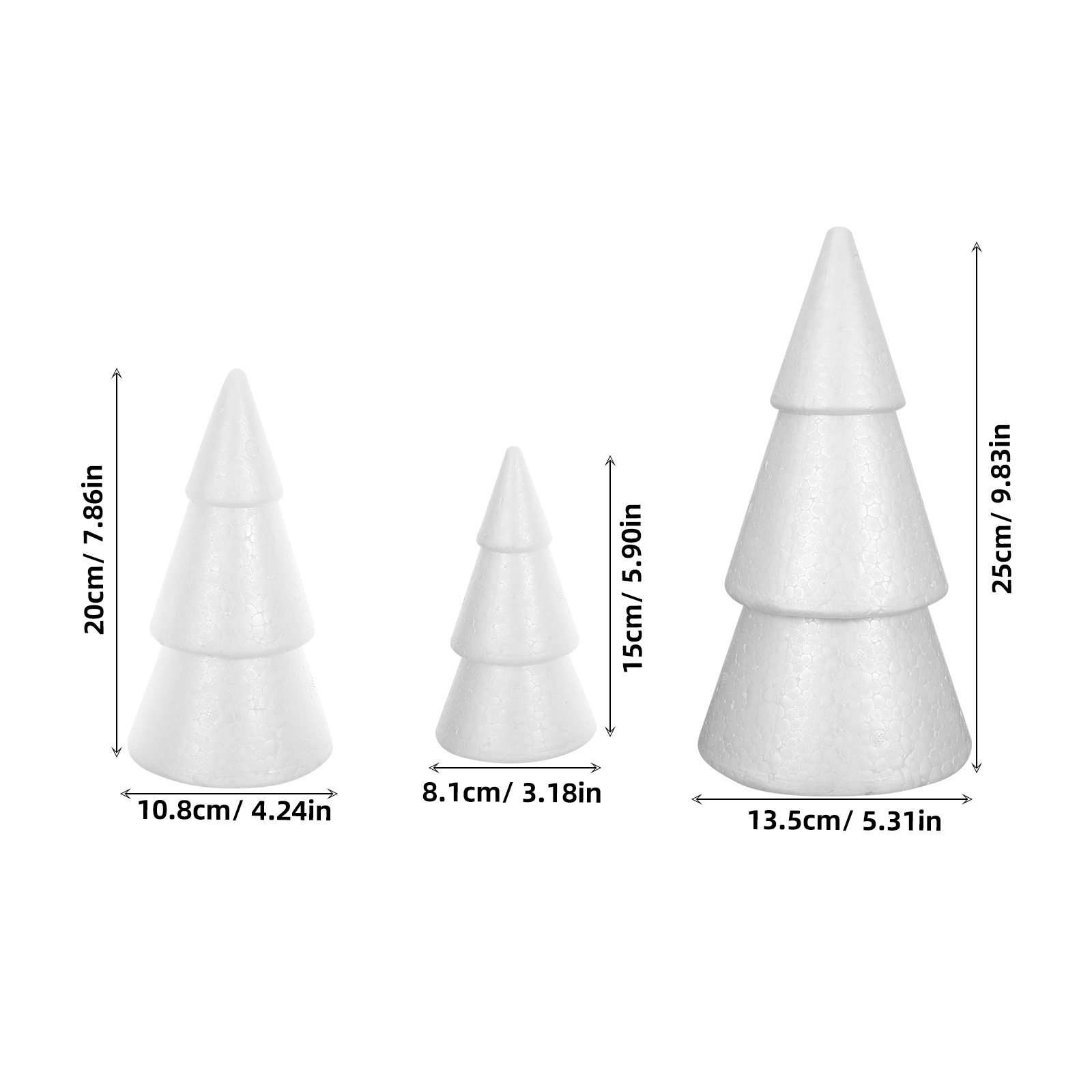 6 piezas de conos de espuma pa - Art Craft Christmas Tree reseña y precio