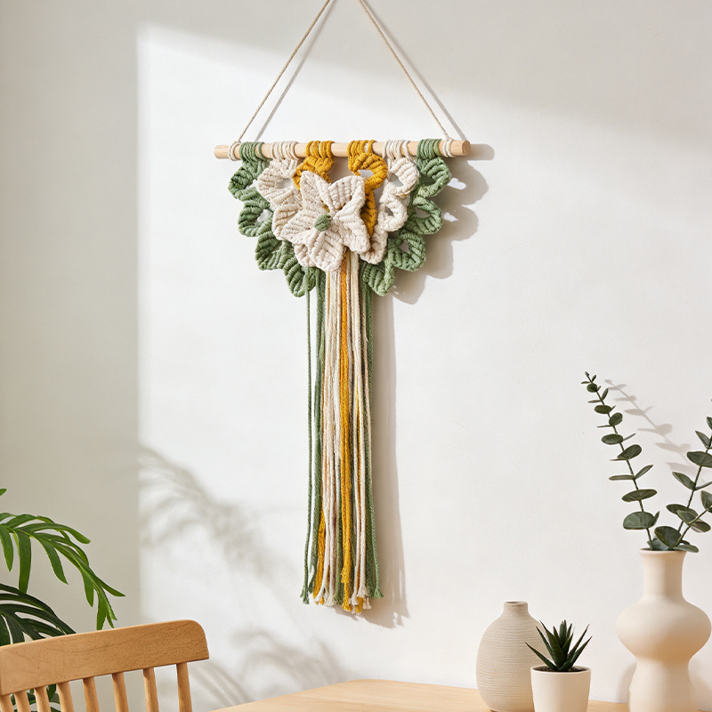 Tapiz Tejido Boho con Diseño G - Art And Craft For Nursery reseña y precio
