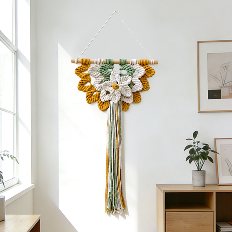 Tapiz Tejido Boho con Diseño G - Art And Craft For Nursery reseña y precio