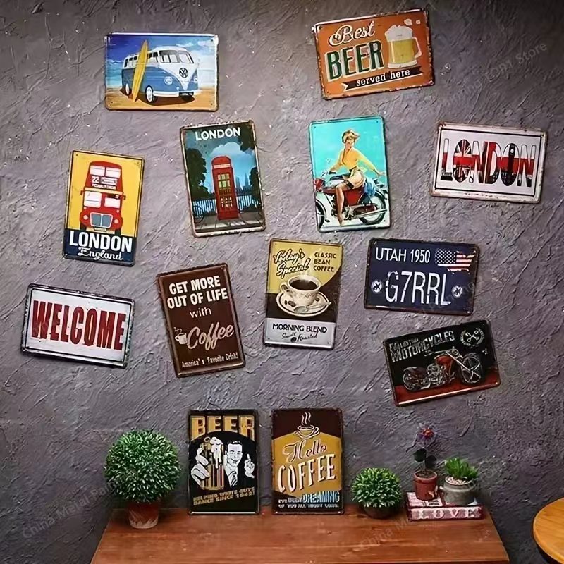 Letrero de pared de metal 2D,  - Art Craft Club reseña y precio