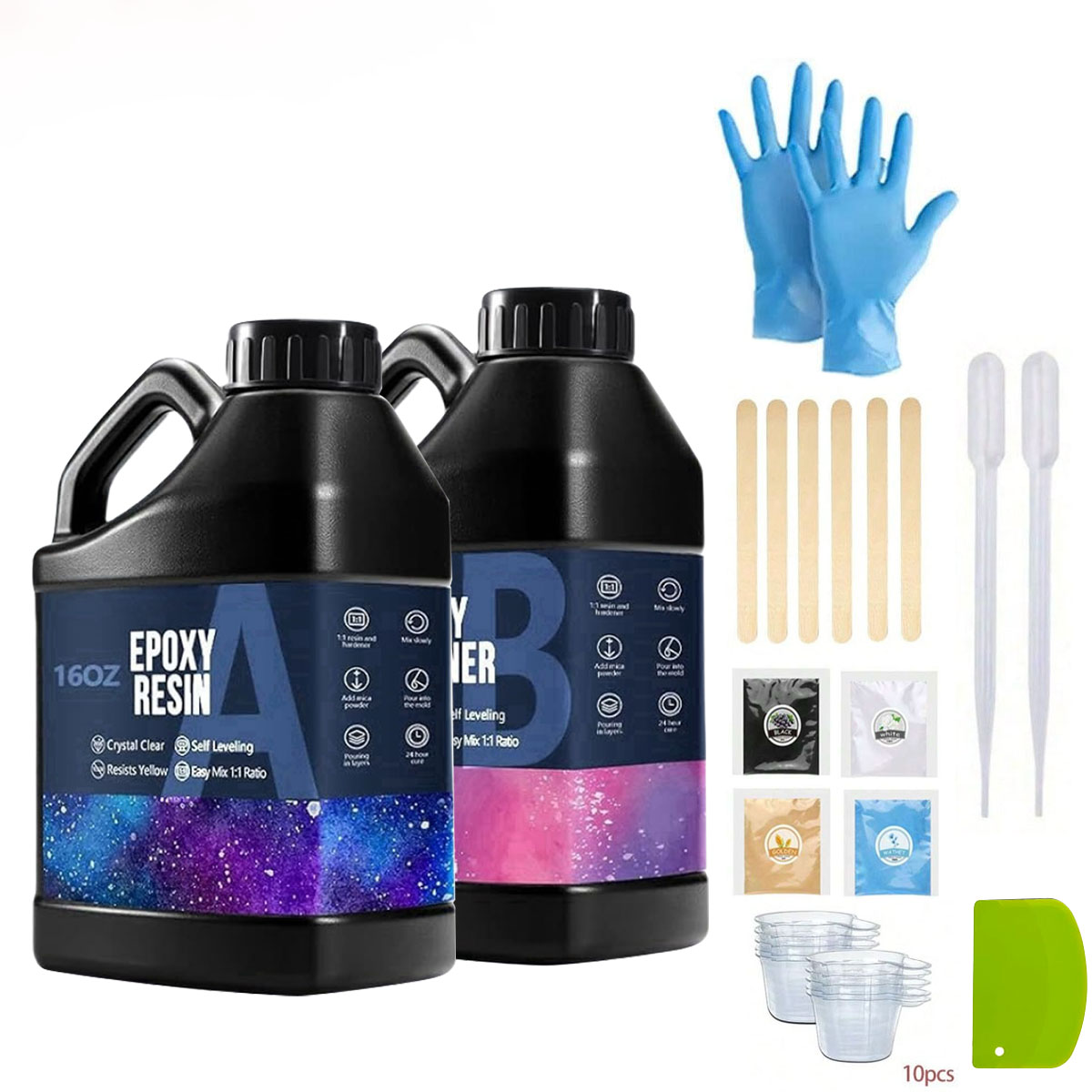Kit de resina Epoxy transparen - The Art And Craft Of Jewelry reseña y precio