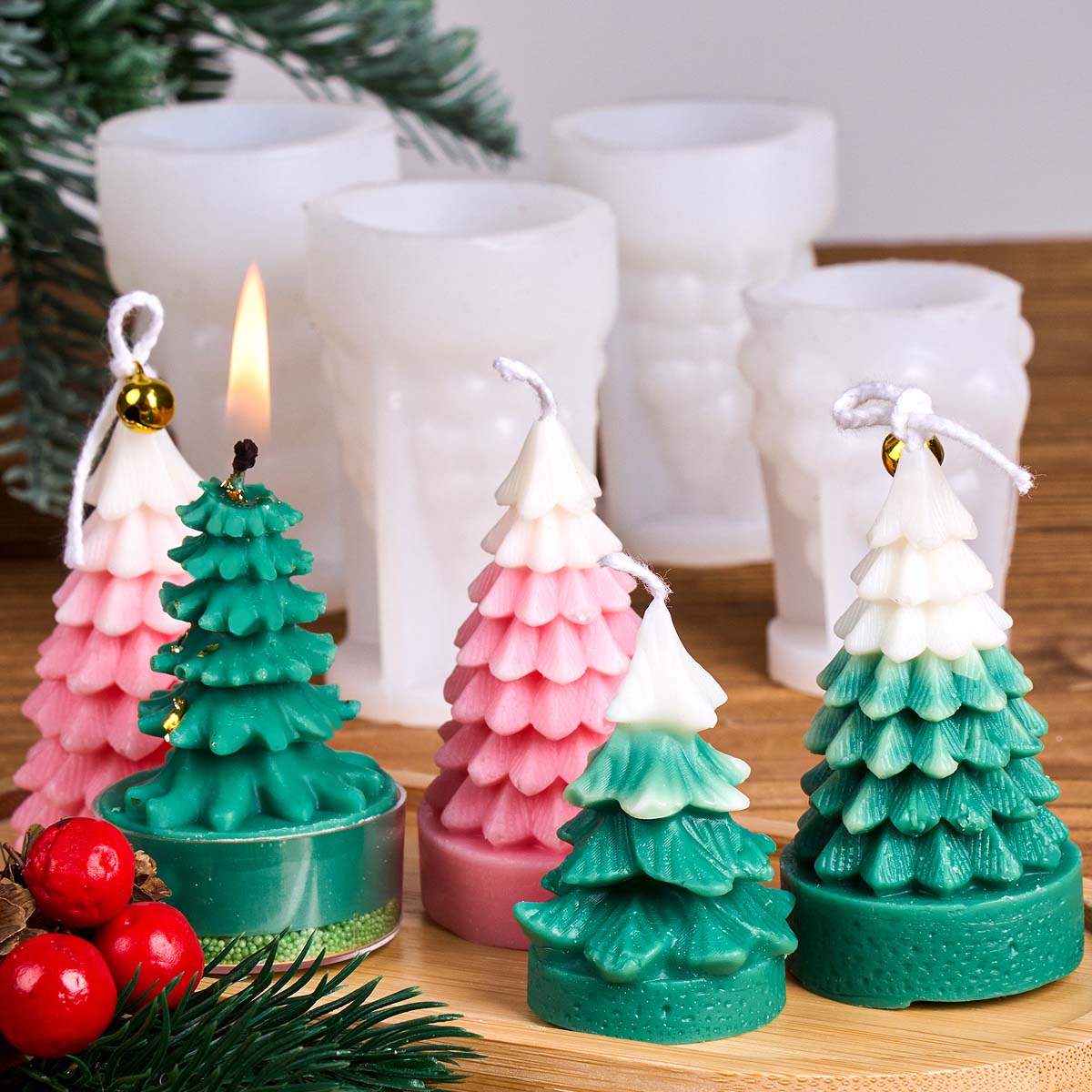 Molde de silicona 3D para árbo - Art Craft Christmas Tree reseña y precio